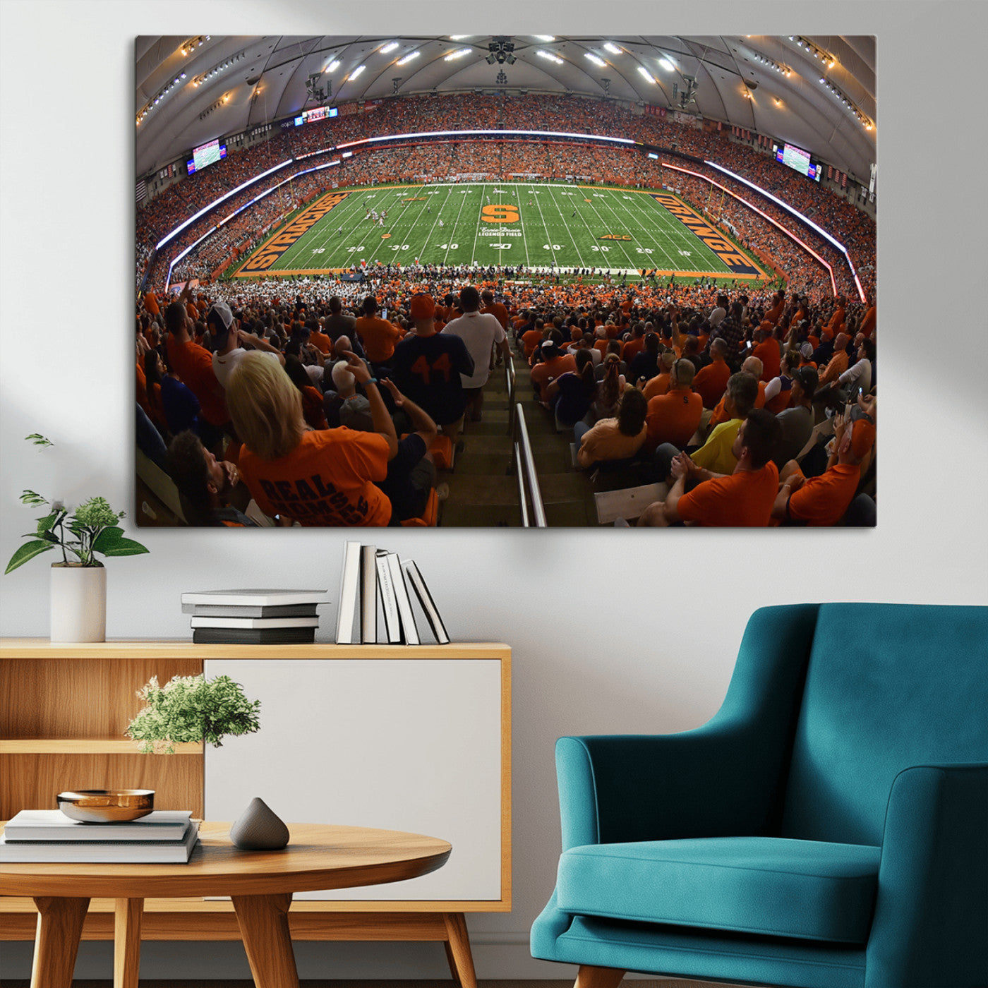 MGV-CV-36X24 - Syracuse University Orange Football Canvas Print, Football Team Print - Syracuse JMA Wireless Dome