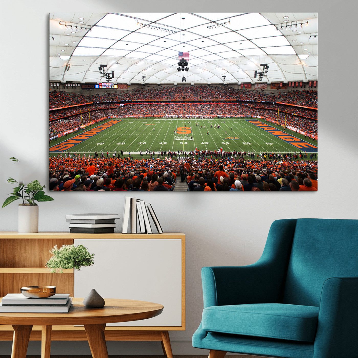 MGV-CV-36X24 - Syracuse University Orange Football Team Print - Syracuse JMA Wireless Dome Wall Art Canvas Print