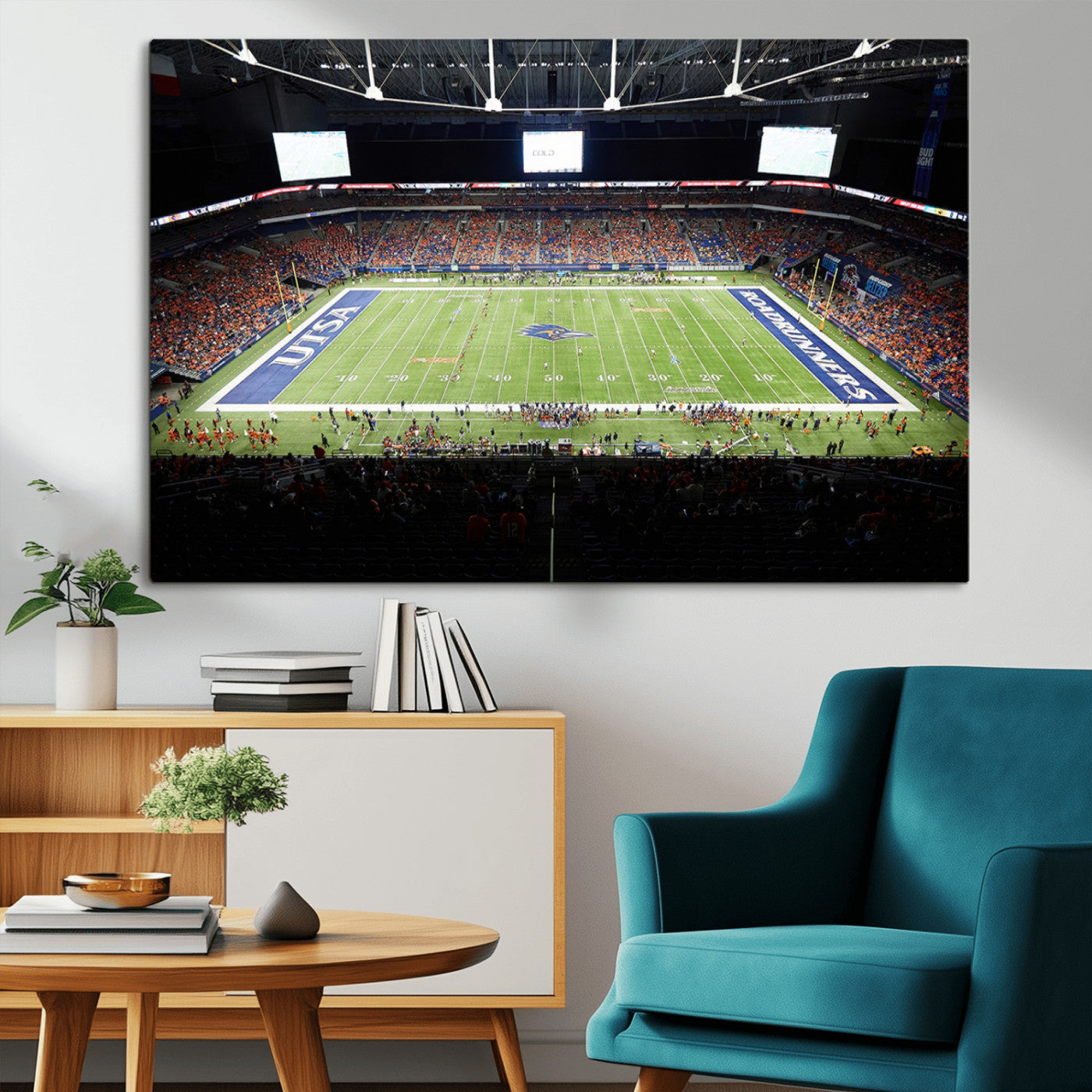 MGV-CV-36X24 - The University of Texas at San Antonio Roadrunners Football Team Print - San Antonio Alamodome Wall