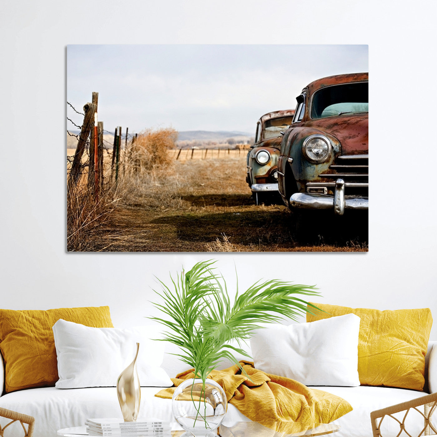 33308-MGV-CV-36X24-Classic Cars Vintage Wall Art Canvas Print