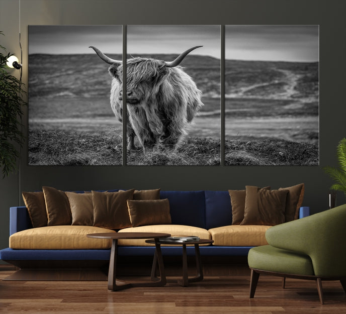 Art mural de vache Impression sur toile