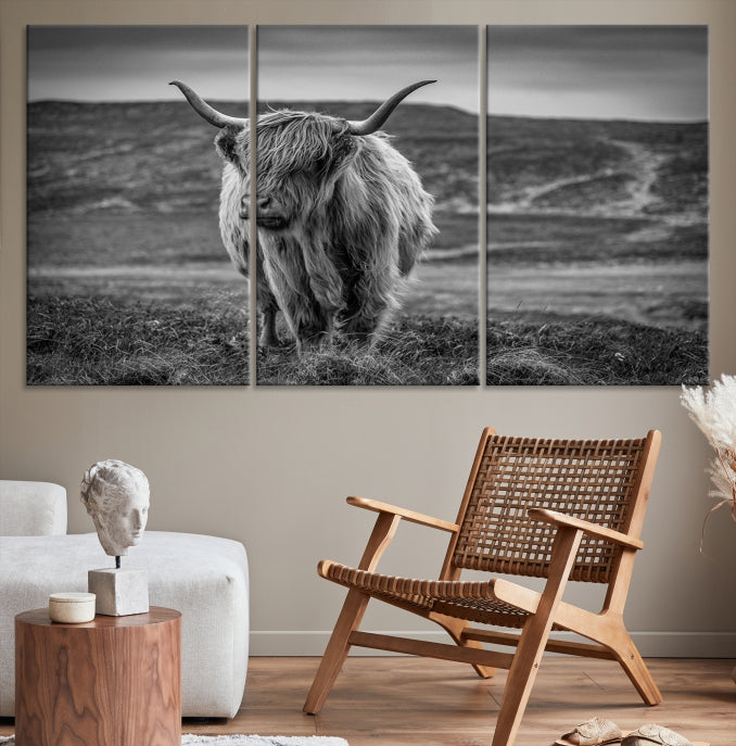 Art mural de vache Impression sur toile