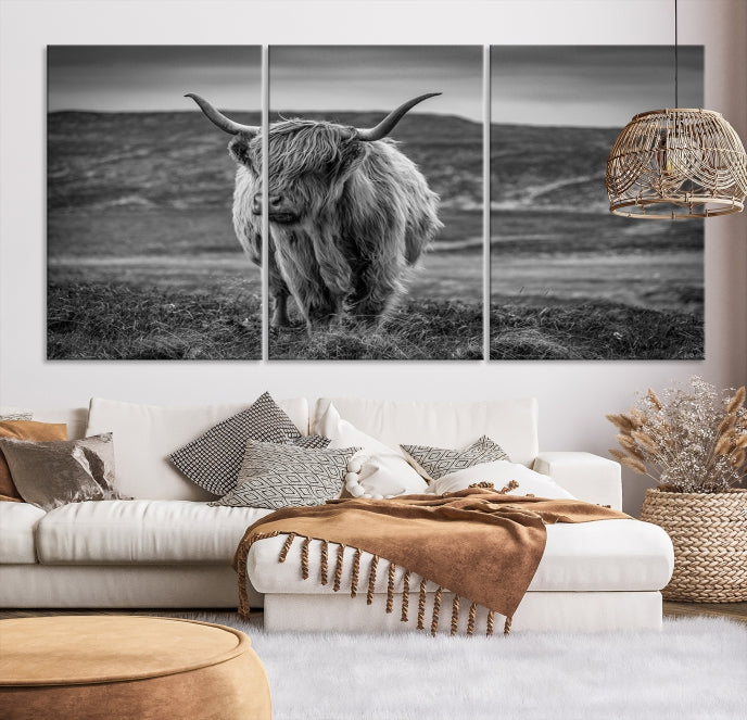 Cow Wall Art Wall Art Canvas Print