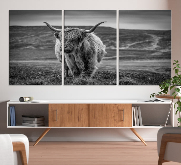 Art mural de vache Impression sur toile