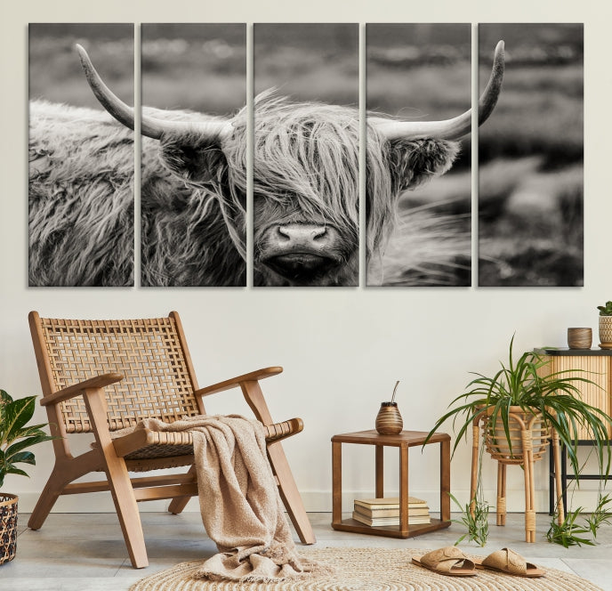 Vache Focus Art Wall Art Impression sur toile