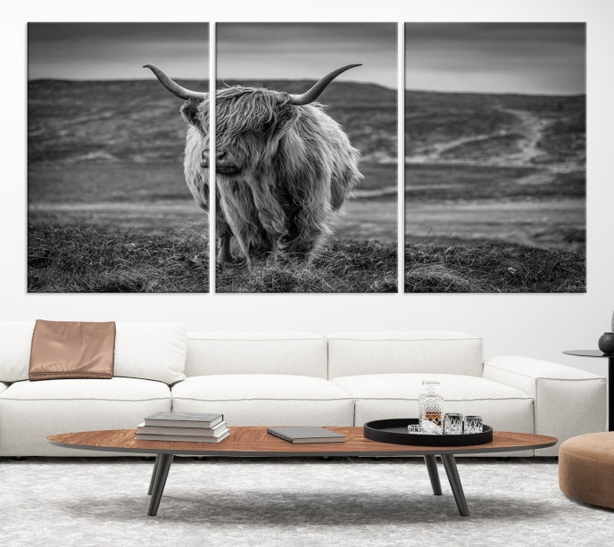 Art mural de vache Impression sur toile