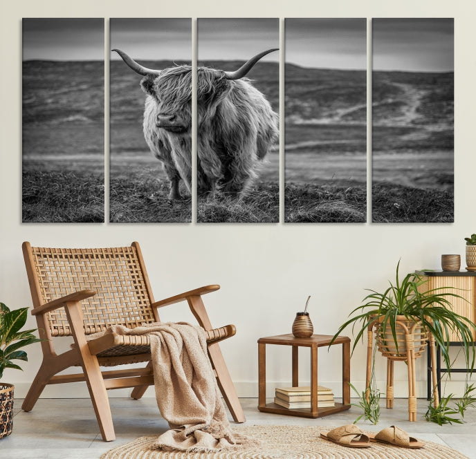 Cow Wall Art Wall Art Canvas Print