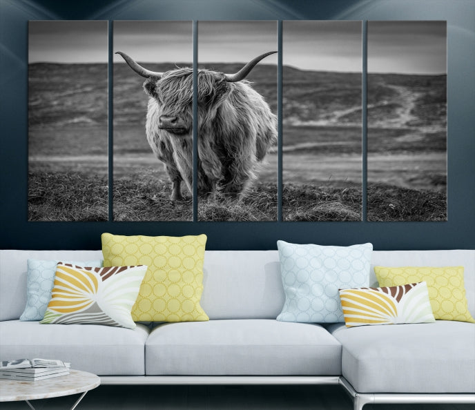 Cow Wall Art Wall Art Canvas Print