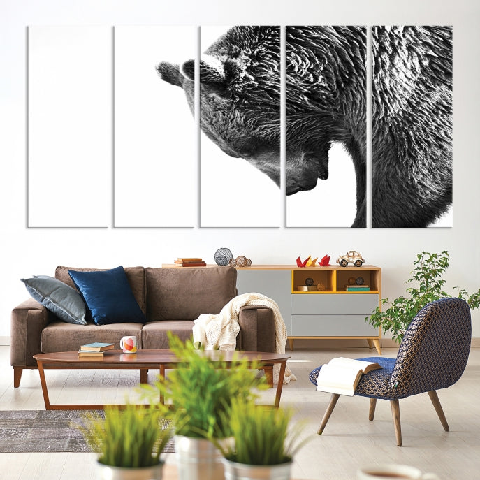 Wall Art Wild Bears Canvas Print