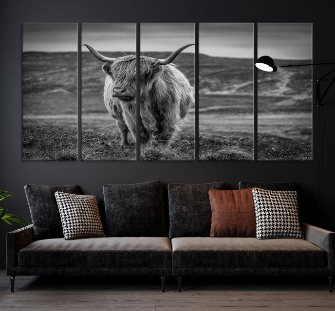 Art mural de vache Impression sur toile