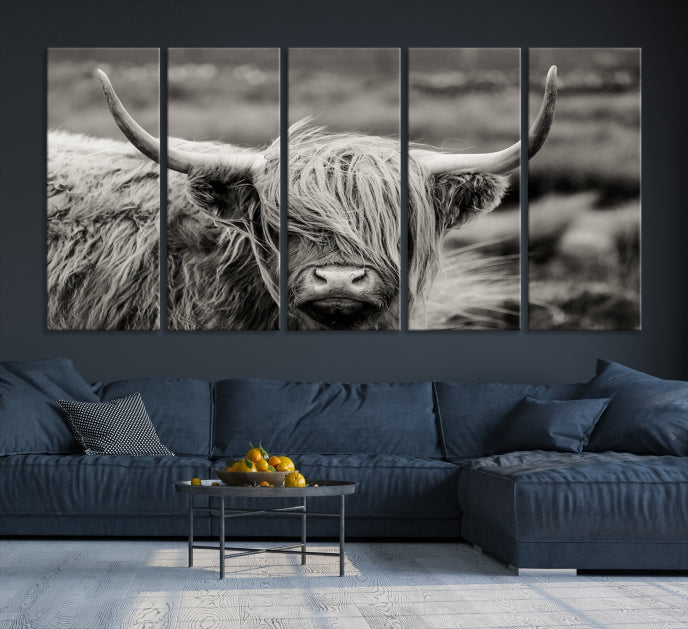 Cow Focus Art Wall Art Canvas Print