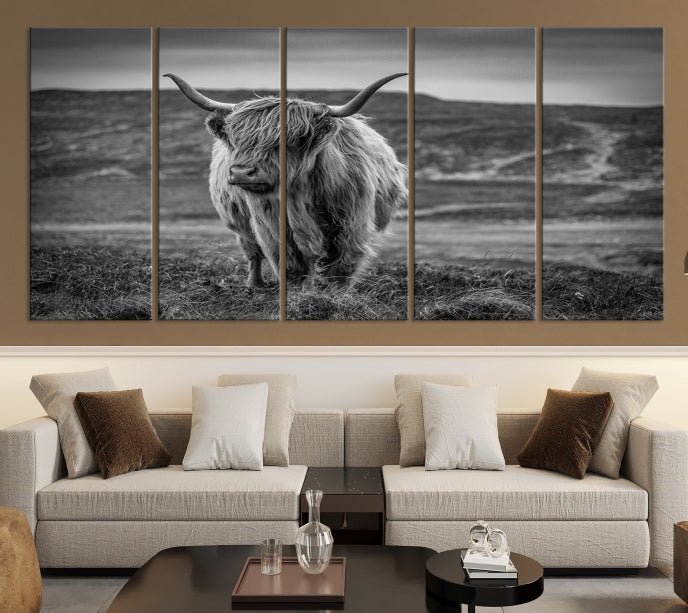 Art mural de vache Impression sur toile