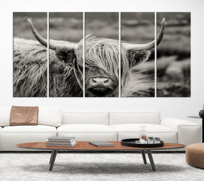 Vache Focus Art Wall Art Impression sur toile