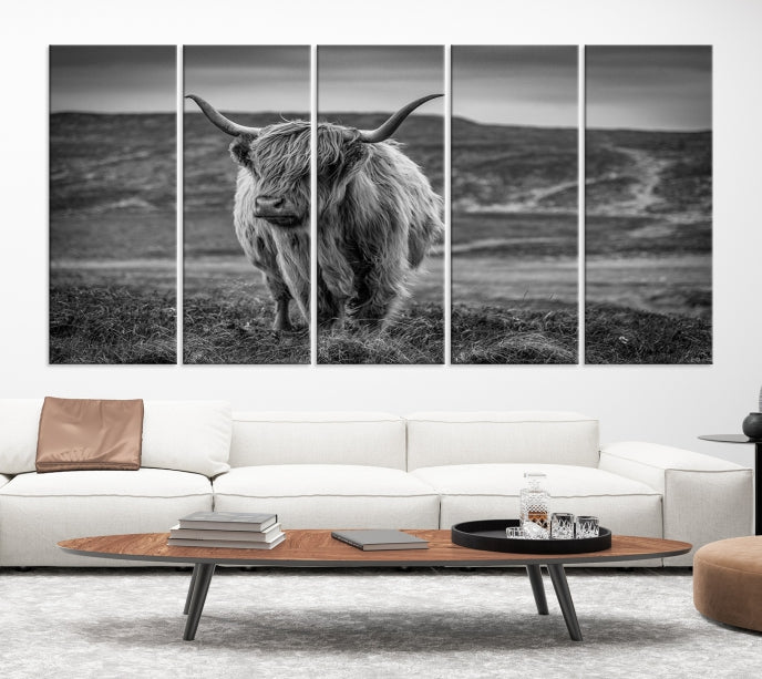 Art mural de vache Impression sur toile