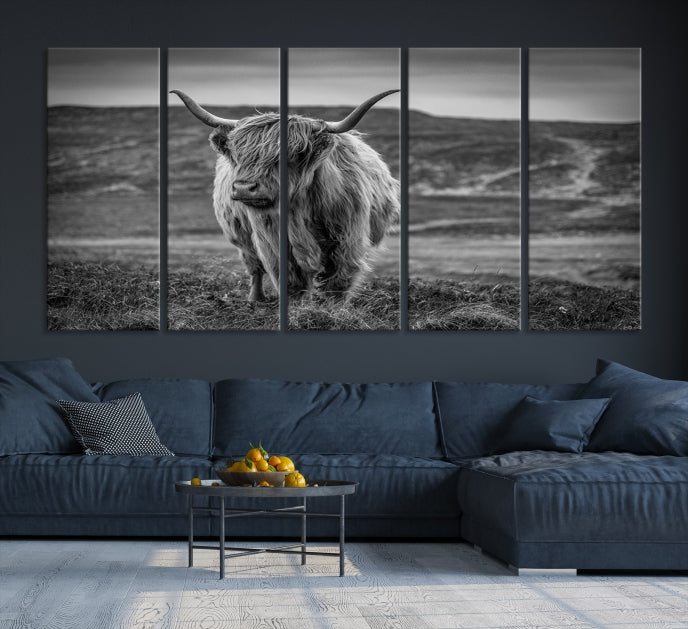 Cow Wall Art Wall Art Canvas Print