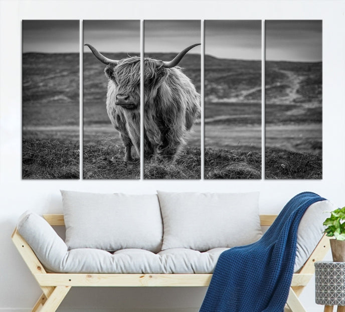 Cow Wall Art Wall Art Canvas Print