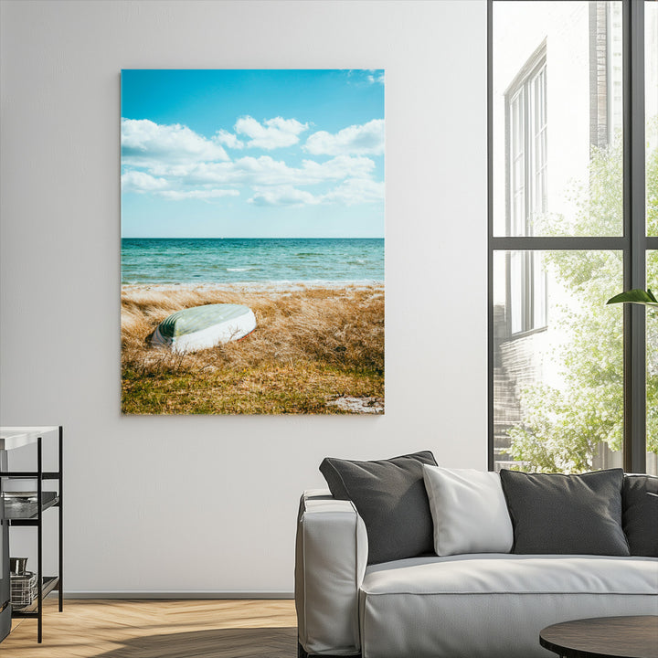 Coastal Serenity Wall Art Canvas Print, Framed Ocean View Art