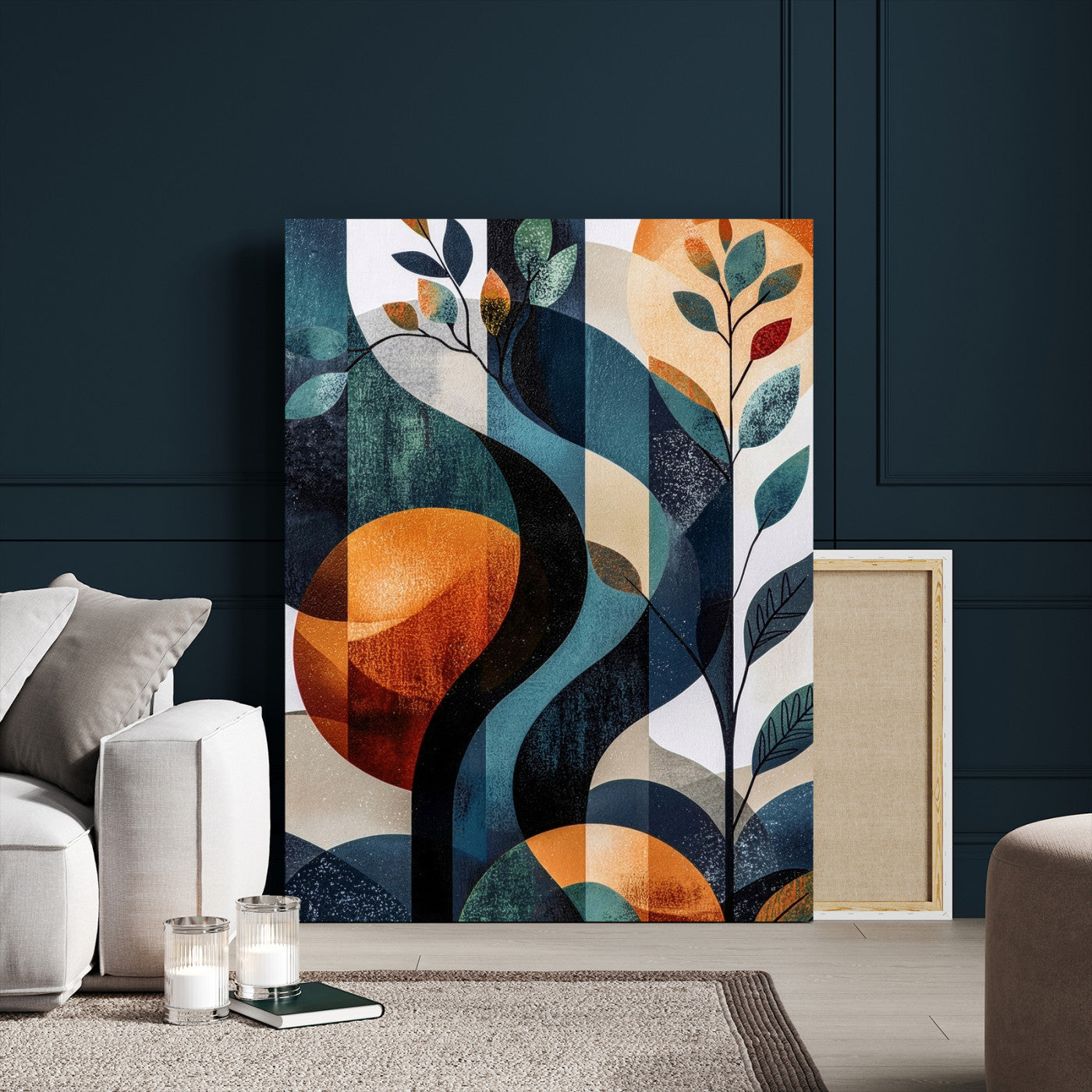 92534005-MGV-CV-24X36 - Abstract Flower Wall Art Canvas Print