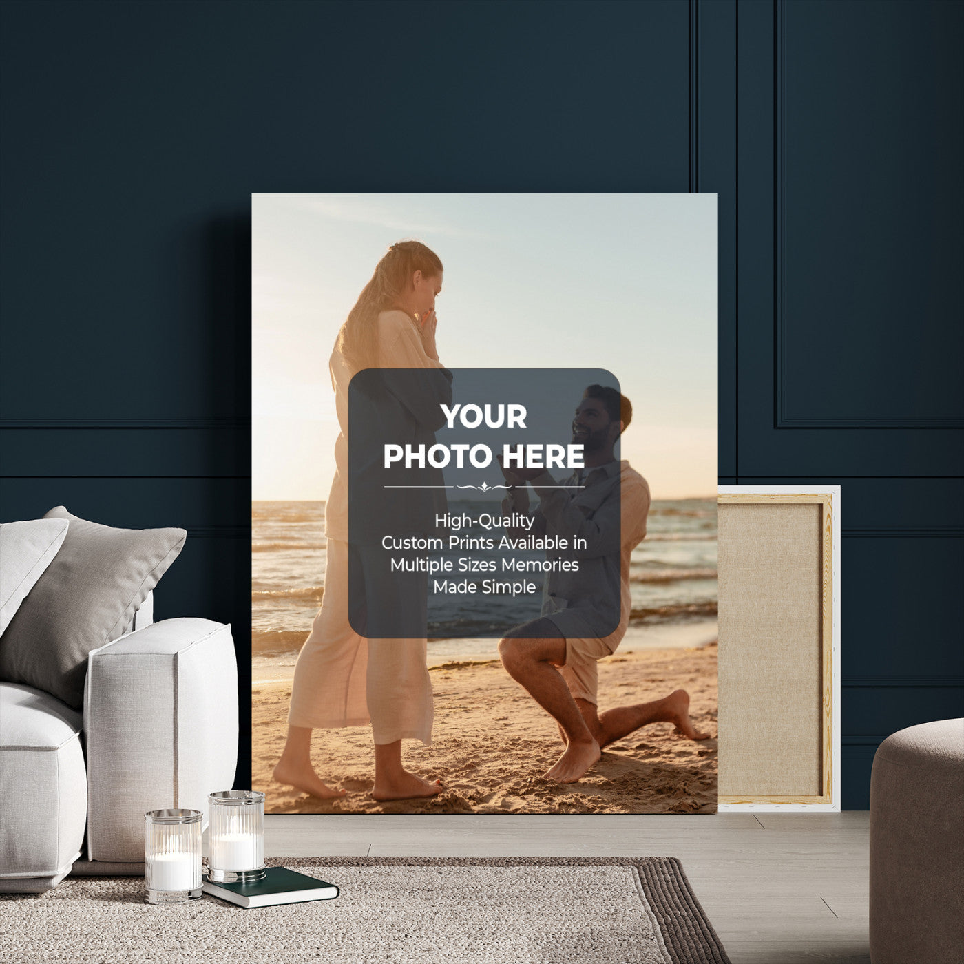 30861211-MGV-CV-24X36 - Custom Photo Canvas Print, Personalized Picture Wall Art, Your Image on Canvas, Family Portrait Gift