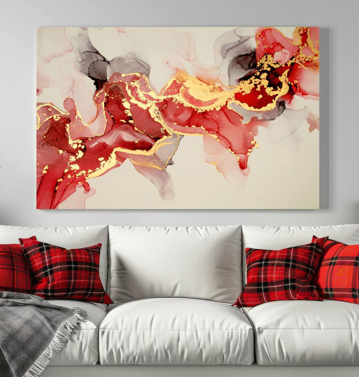 Abstract Work of Art Walls Contemporary Painting Abstract Canvas Wall Art