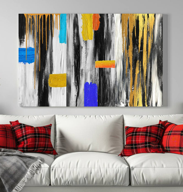 Colorful Abstract Painting Canvas Wall Art