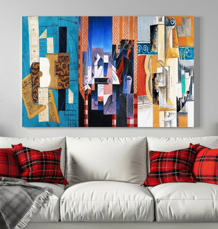 Relaxing Contemporary Abstract Art Canvas Wall Art Print Art