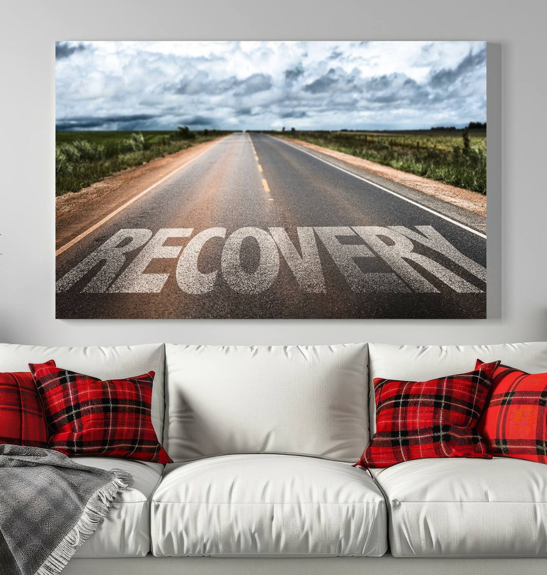 Recovery Road Wall Art Canvas Print