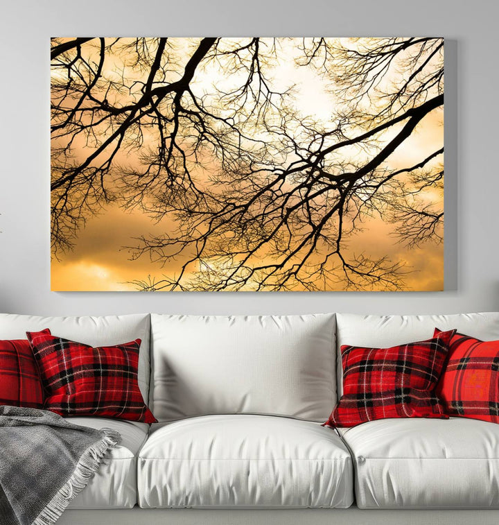 Tree Branch Wall Art Canvas Print