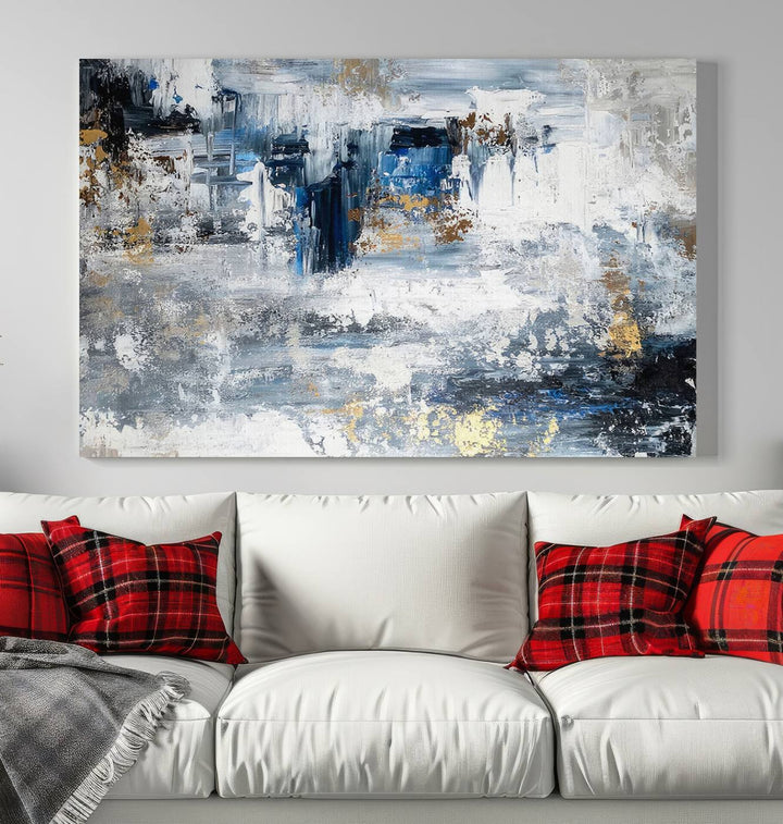 Modern Large Abstract Wall Art Canvas Print