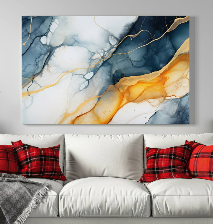 Fluid Wall Art Abstract Canvas Print