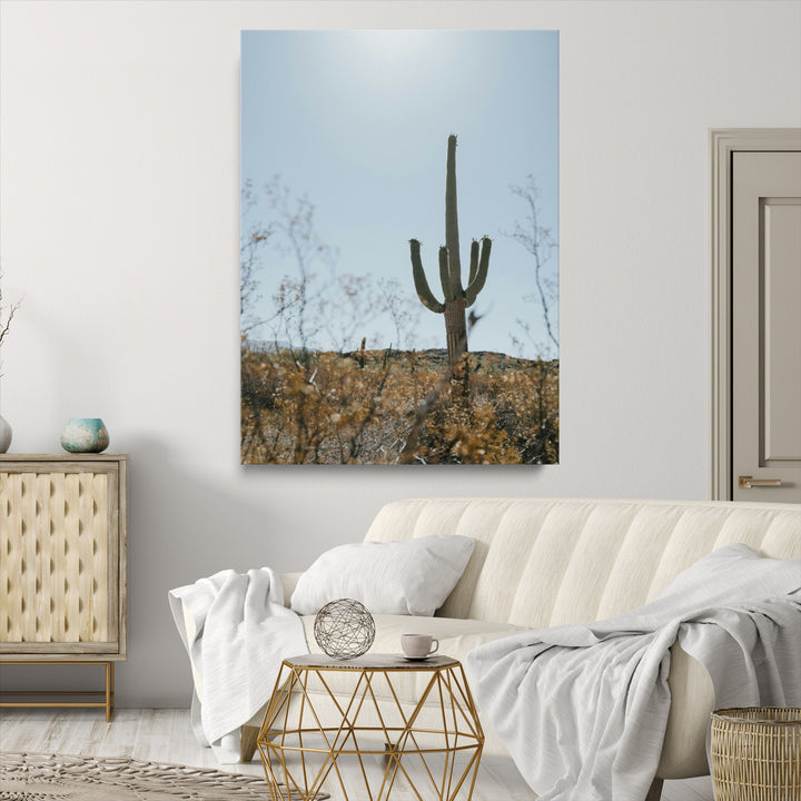 Saguaro Cactus Wall Art Canvas Print