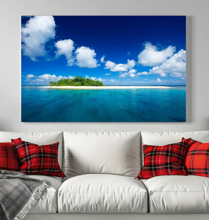 Wall Art Small Tropical Island Canvas Print