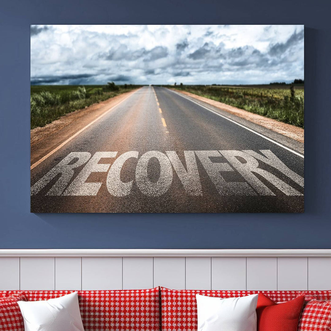 Recovery Road Wall Art Canvas Print