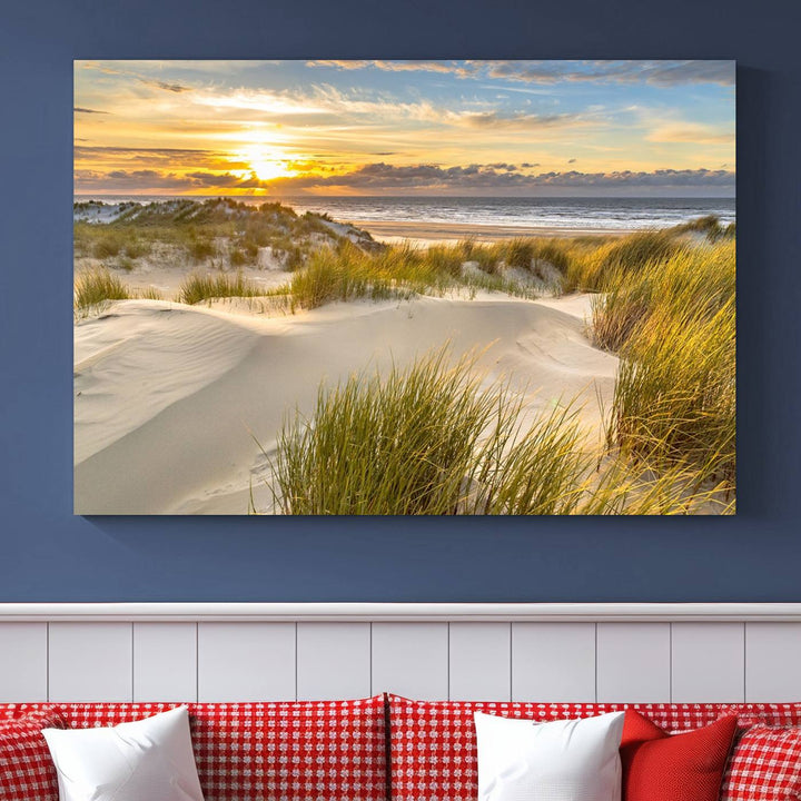 Sunrise on The Beach Wall Art Canvas Print