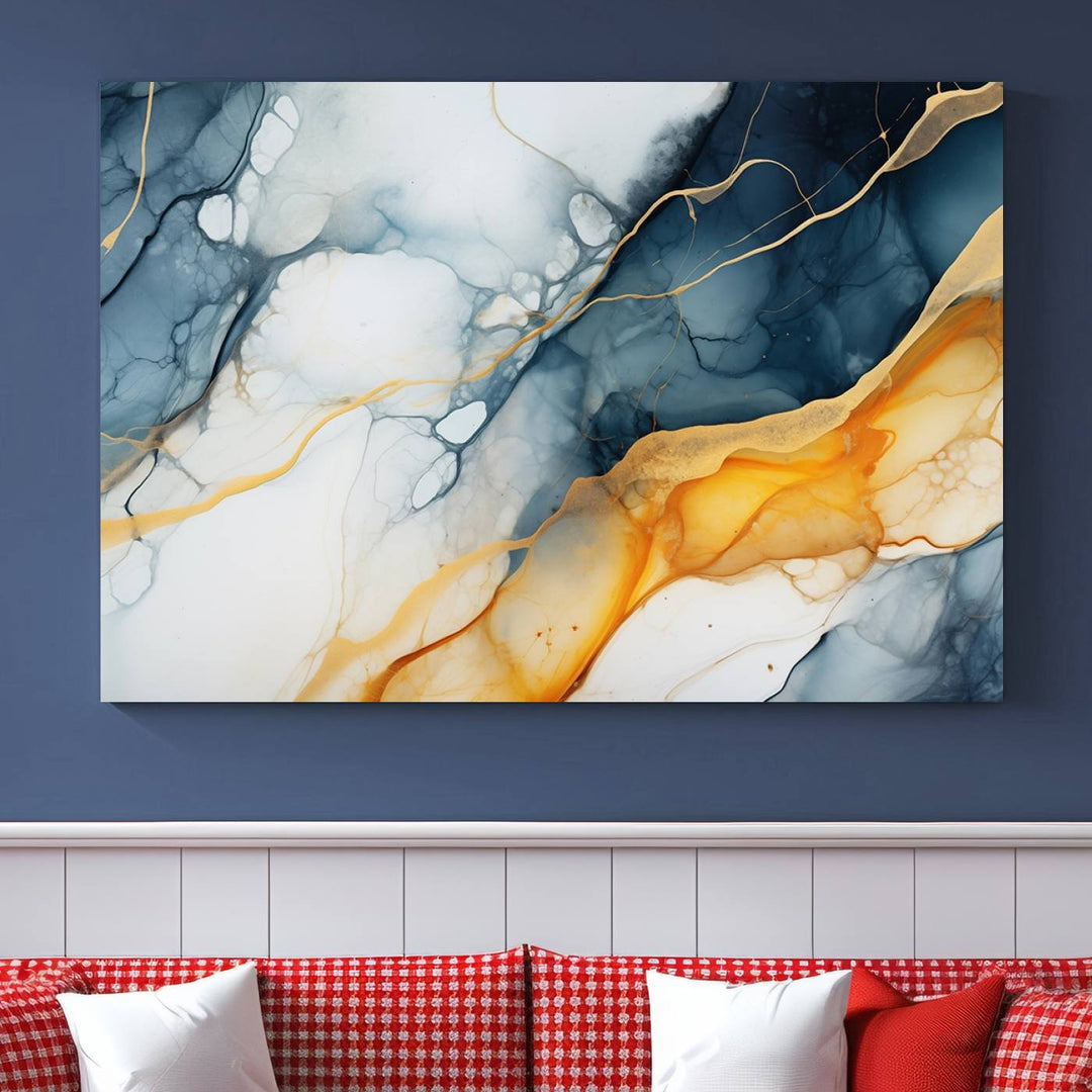 Fluid Wall Art Abstract Canvas Print