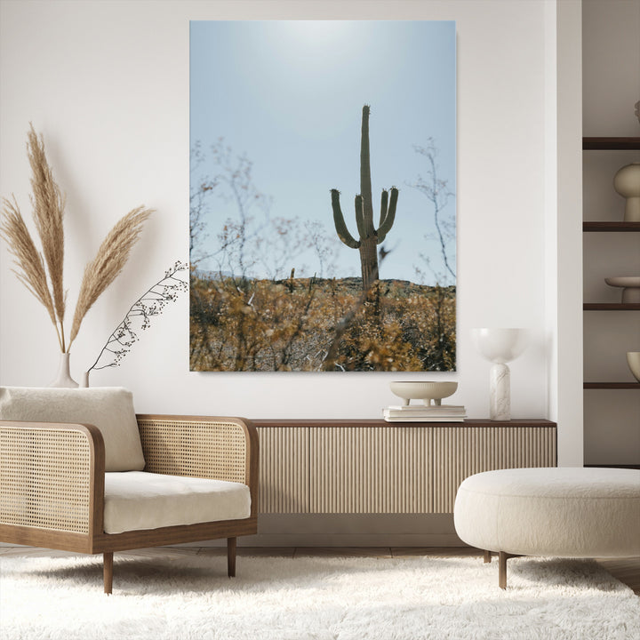Saguaro Cactus Wall Art Canvas Print