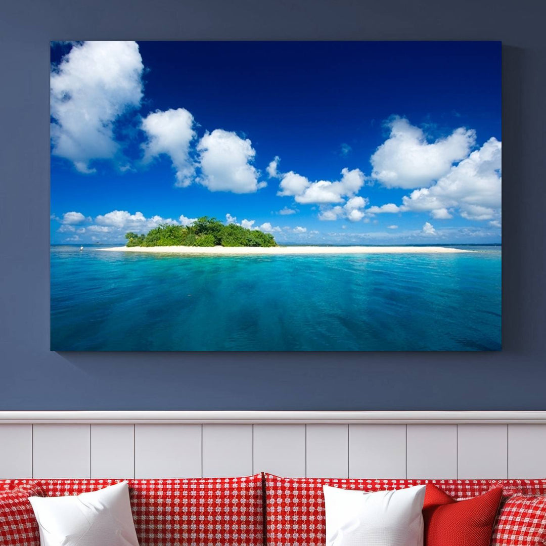 Wall Art Small Tropical Island Canvas Print