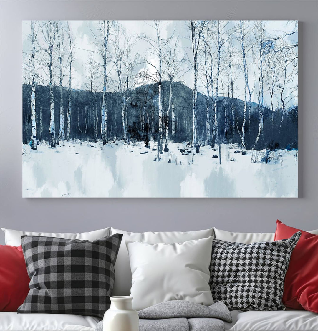 Breathtaking Winter Forest Canvas Art Print Multi Panel Forest Art Winter Photograph Art