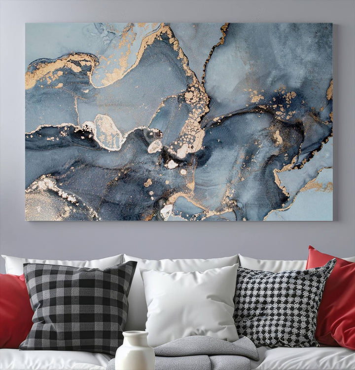 Multipanel Marble Fluid Effect Wall Art Abstract Canvas Wall Art Print