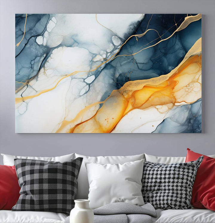 Fluid Wall Art Abstract Canvas Print