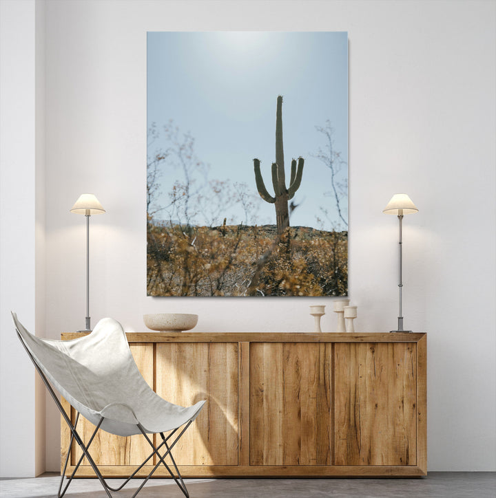 Saguaro Cactus Wall Art Canvas Print