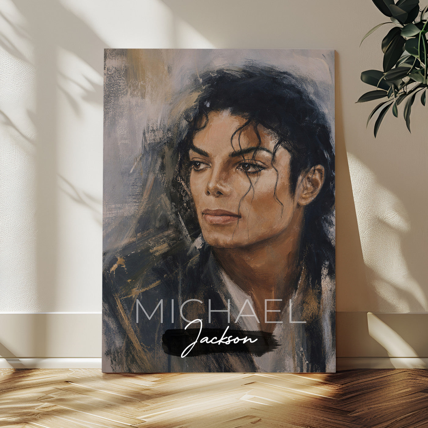 56470210-MGV-CV-24X36 - Micheal Jackson Portre Wall Art Canvas Print
