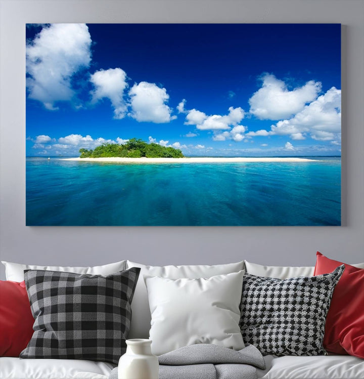 Wall Art Small Tropical Island Canvas Print