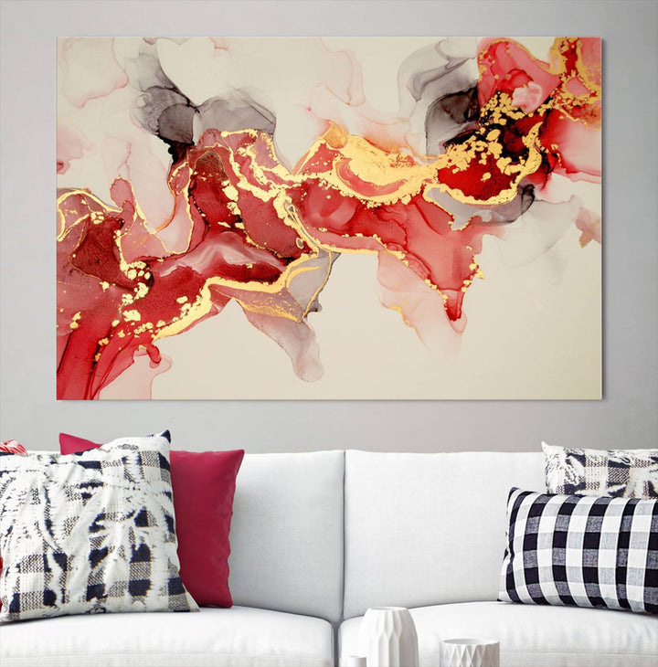 Abstract Work of Art Walls Contemporary Painting Abstract Canvas Wall Art