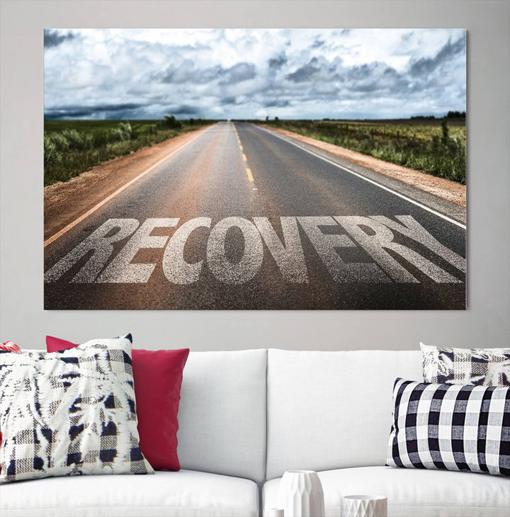 Recovery Road Wall Art Canvas Print