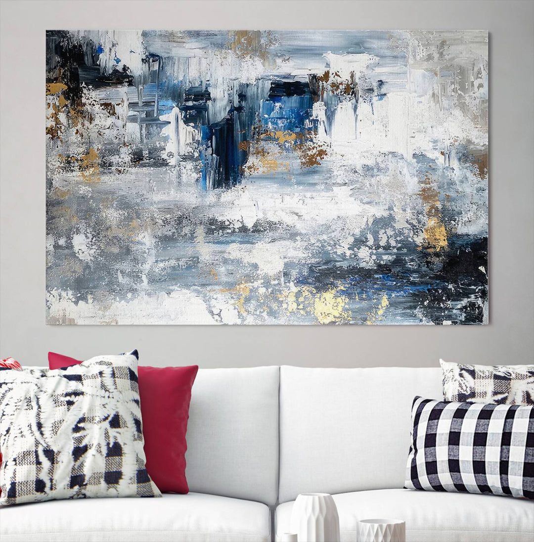 Modern Large Abstract Wall Art Canvas Print