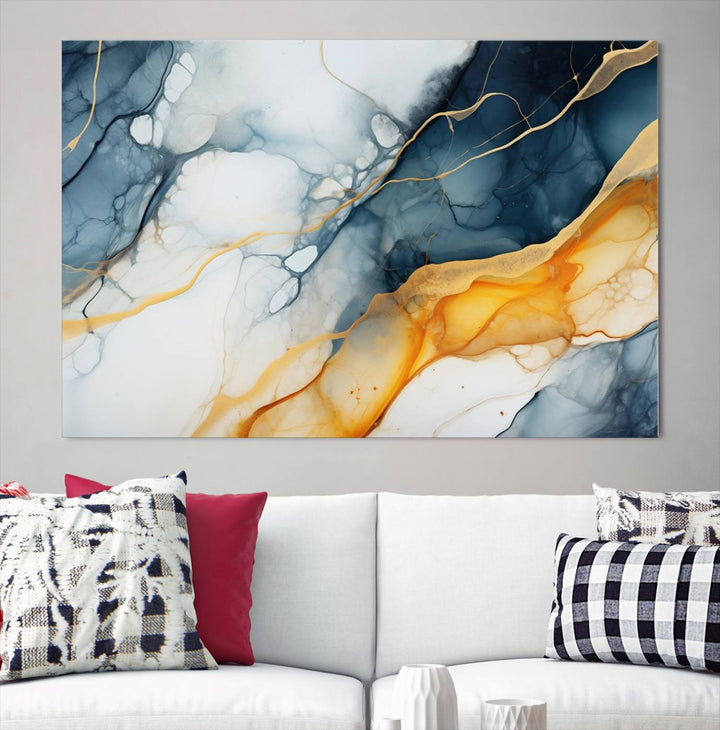 Fluid Wall Art Abstract Canvas Print