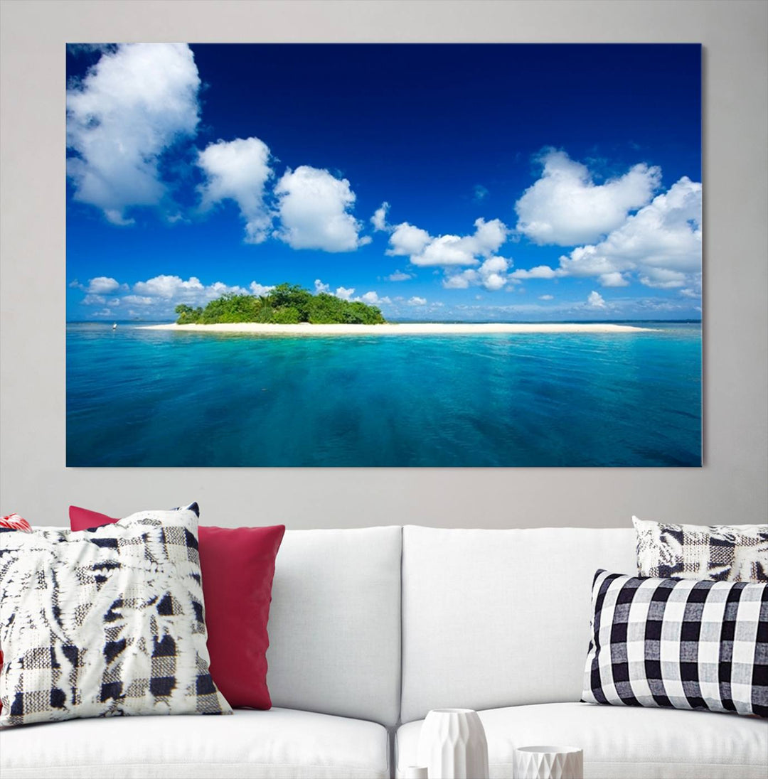 Wall Art Small Tropical Island Canvas Print