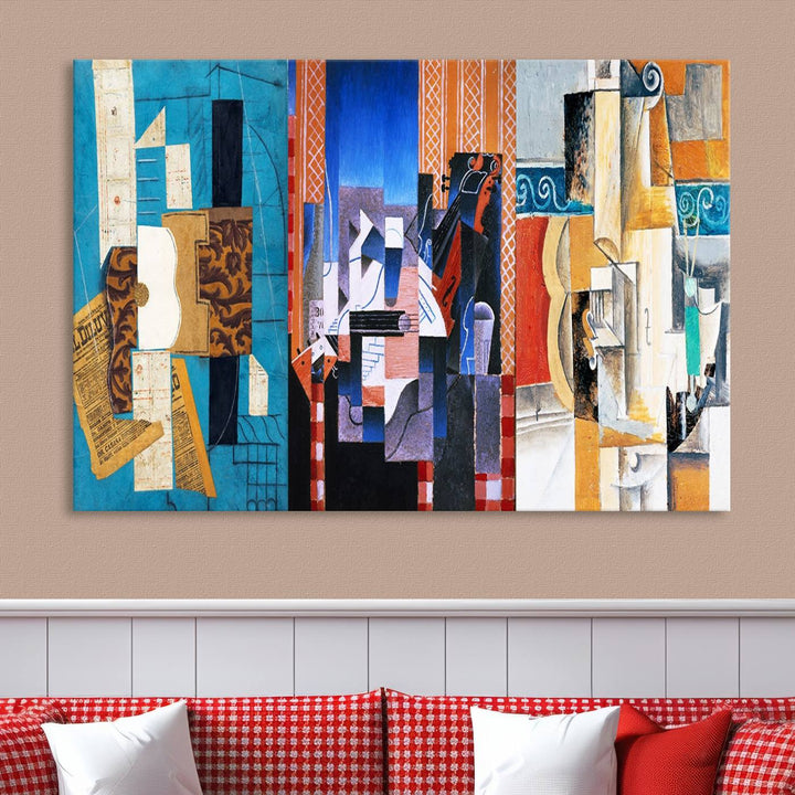 Relaxing Contemporary Abstract Art Canvas Wall Art Print Art