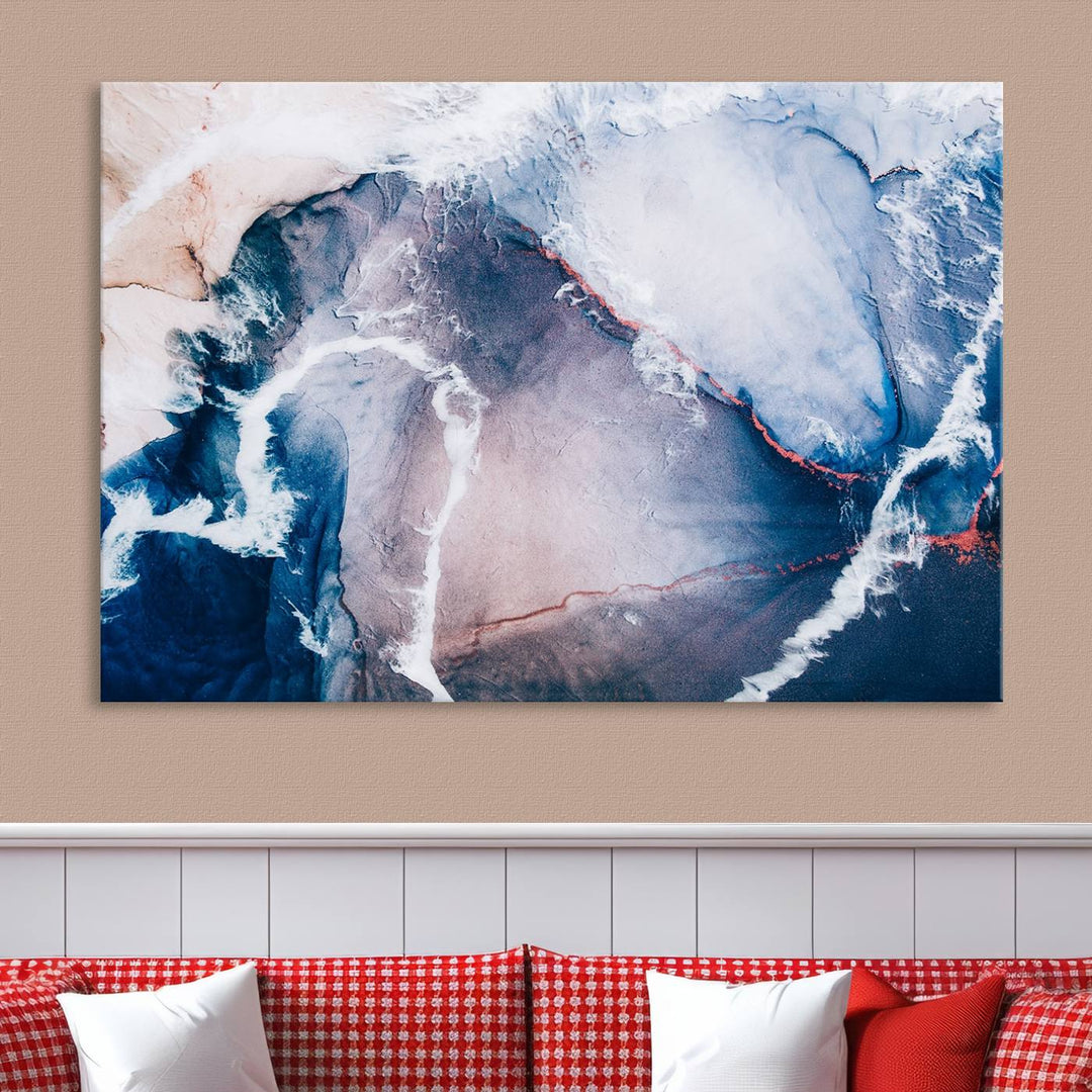 Large Modern Abstract Canvas Wall Art Print